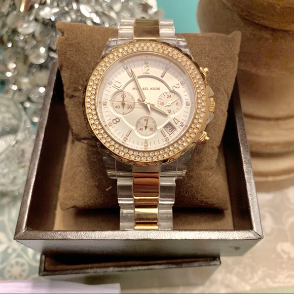 MICHAEL Michael Kors Accessories - ✨AUTHENTIC MK Rose Gold w/ Gems Watch✨